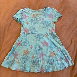 Disney Green Dress with Starfish Pattern